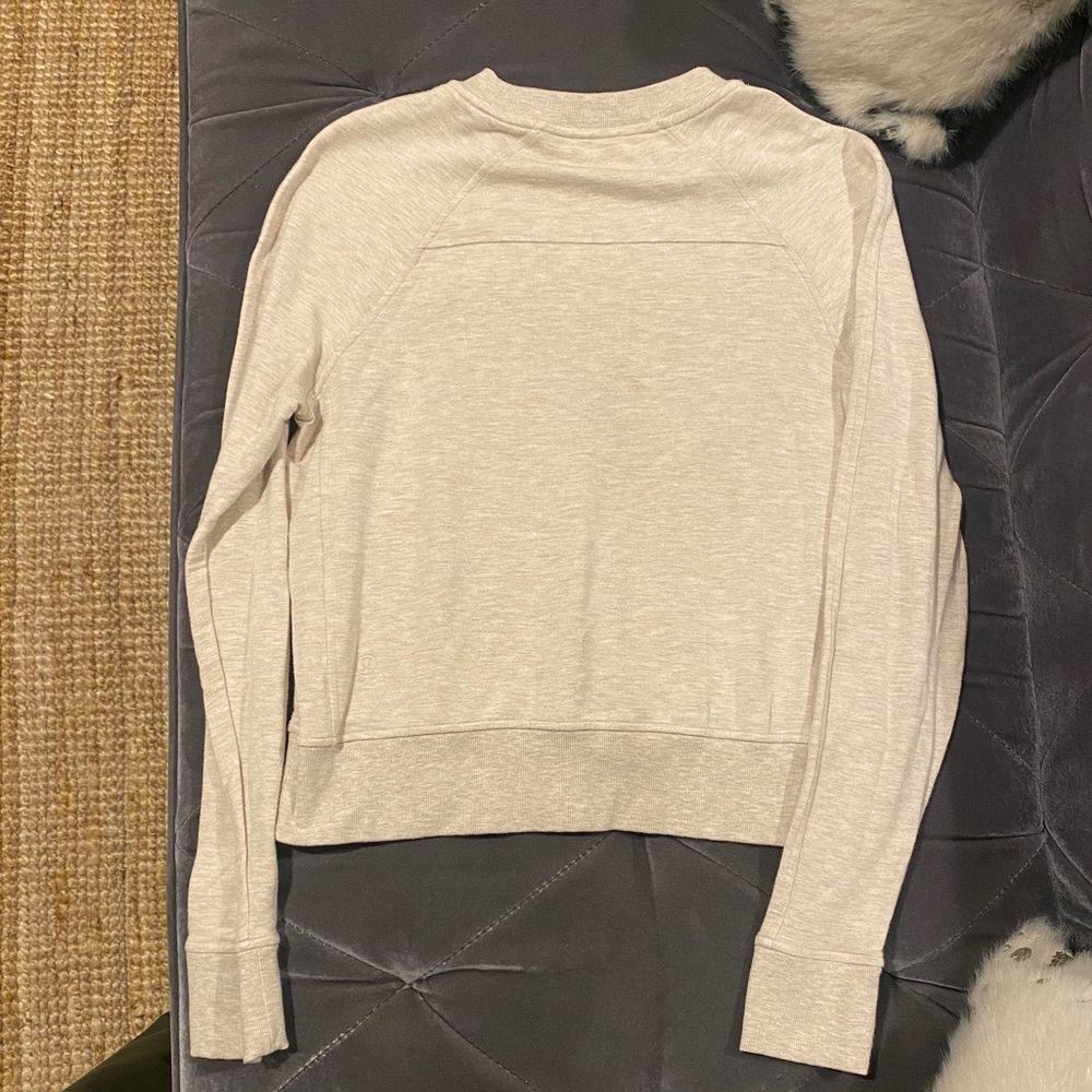 Light Cream/Tan Lululemon Crewneck Sweater